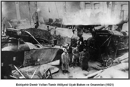 Eskişehir Demir Yolları Tamir Atölyesi Uçak Bakım ve Onarımları (1921) Eskişehir Demir Yolları Tamir Atölyesi Uçak Bakım ve Onarımları (1921)l