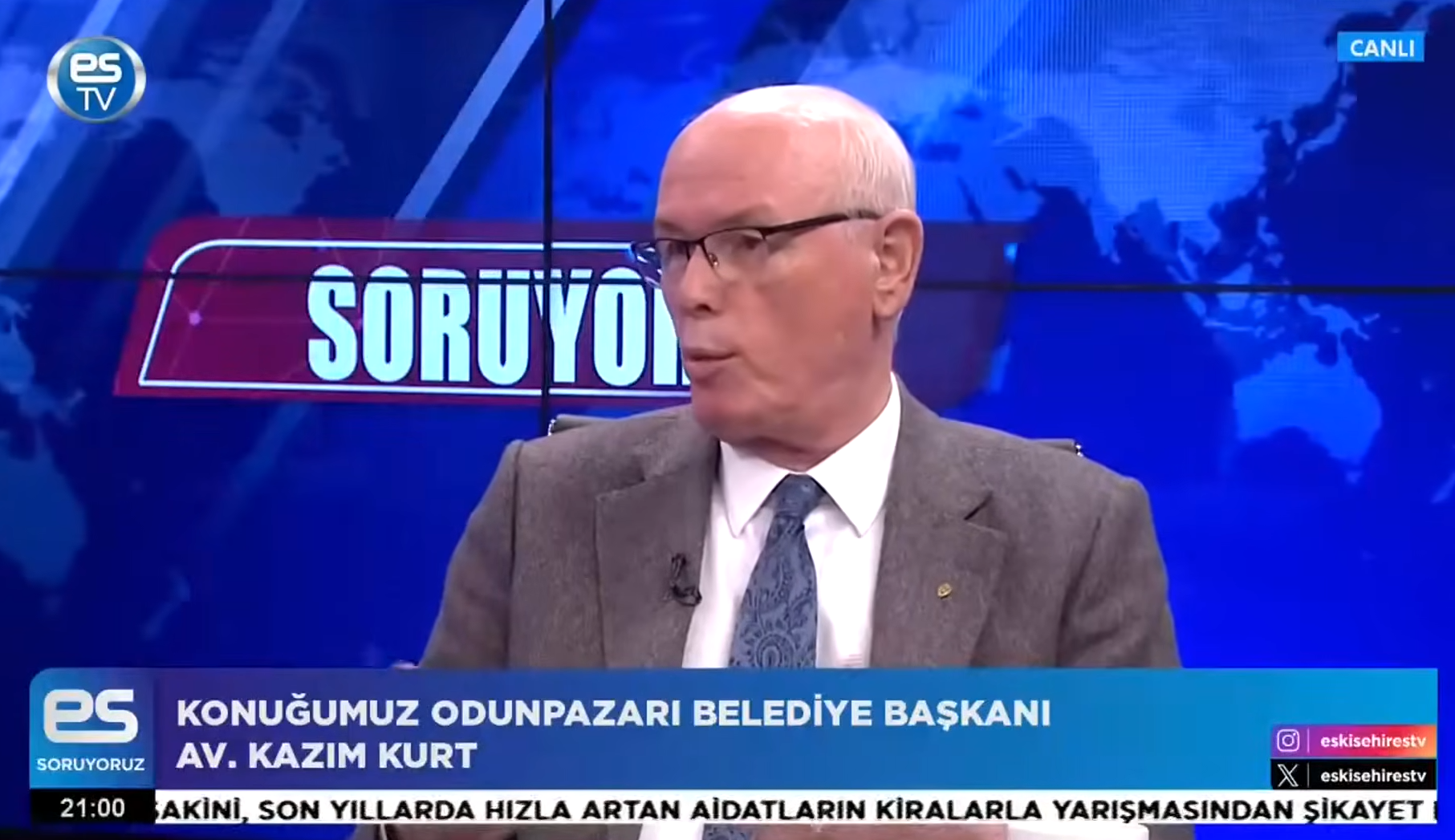 ODUNPAZARI BELEDİYE BAŞKANI KAZIM KURT - SORUYORUZ PROGRAMI
